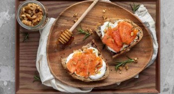 Hooked on marinated salmon